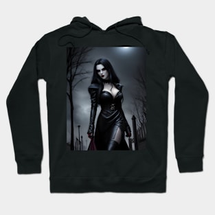 Vampiress Walking in the Night Hoodie